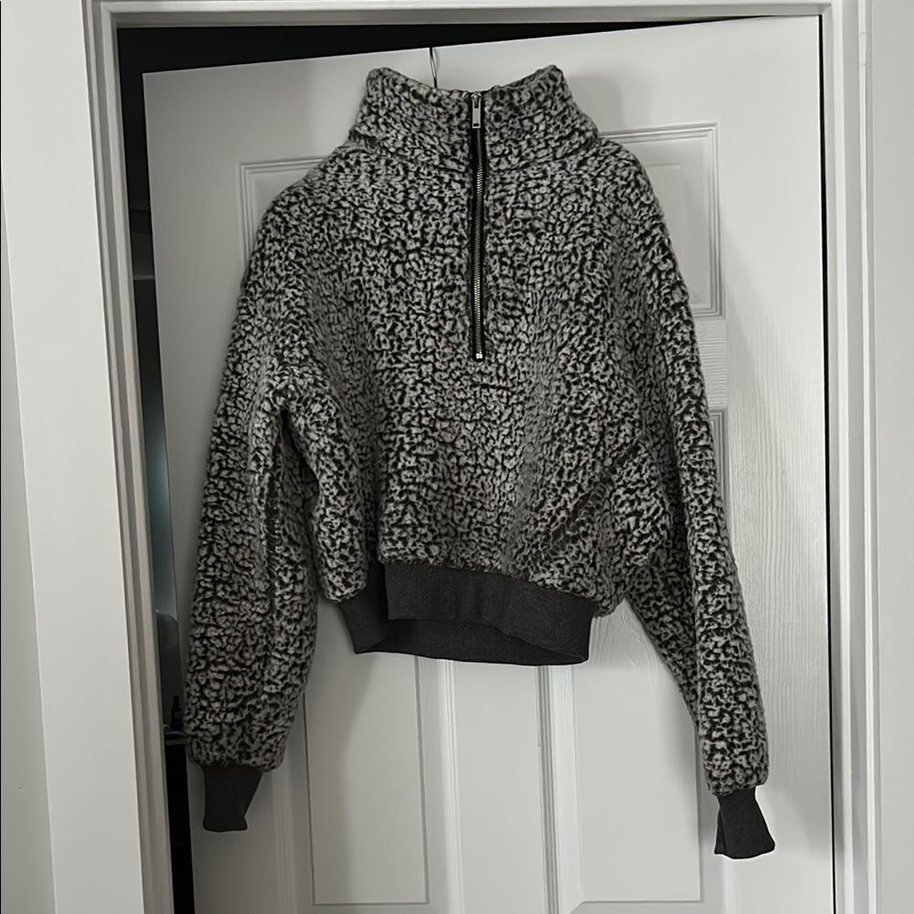 Cozy Gray Fleece Pullover